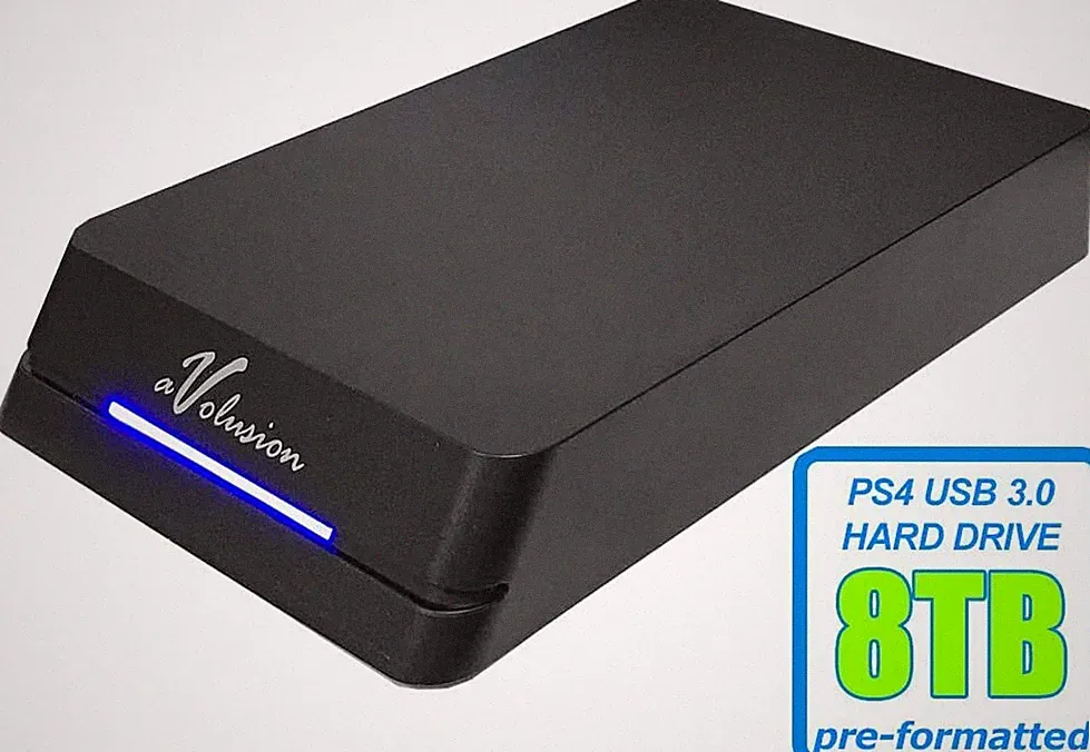 Avolusion HDDGear Pro 8TB 7200RPM 64MB USB 3.0 External Gaming PS4 Hard Drive