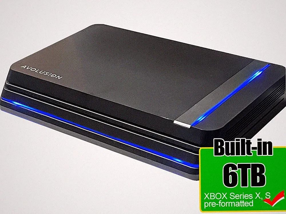 Avolusion HDDGear Pro X 6TB USB 3.0 External Gaming Hard Drive - XBOX Series X,S