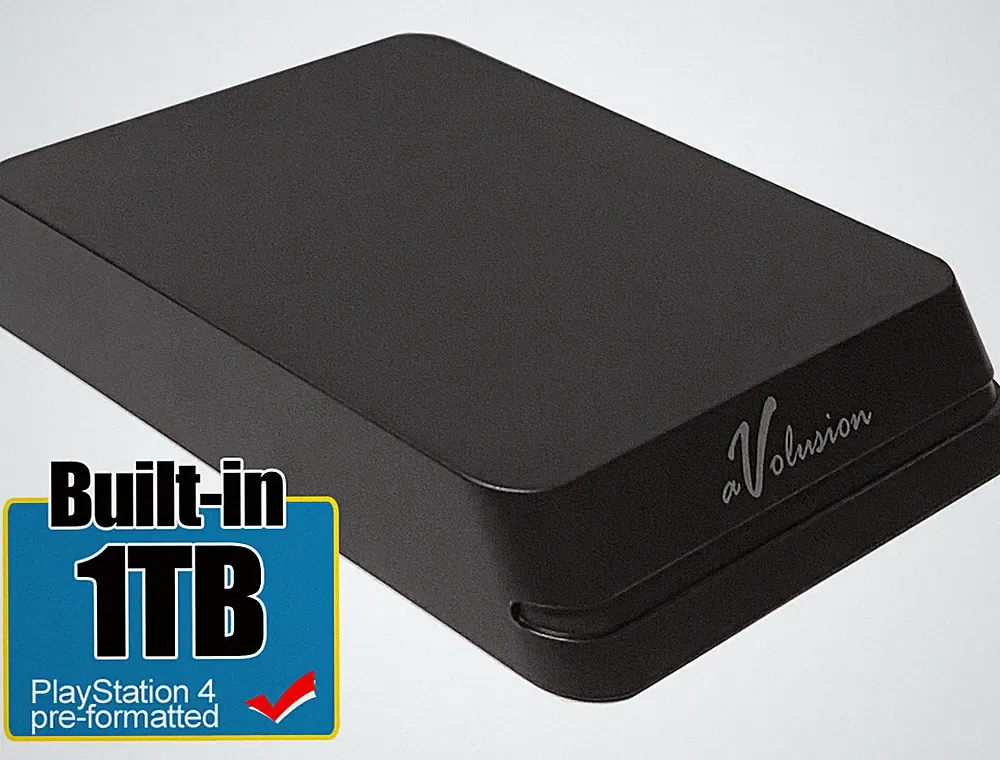 Avolusion Mini HDDGear Pro 1TB USB 3.0 External Hard Drive (PS4 Pre-Formatted)