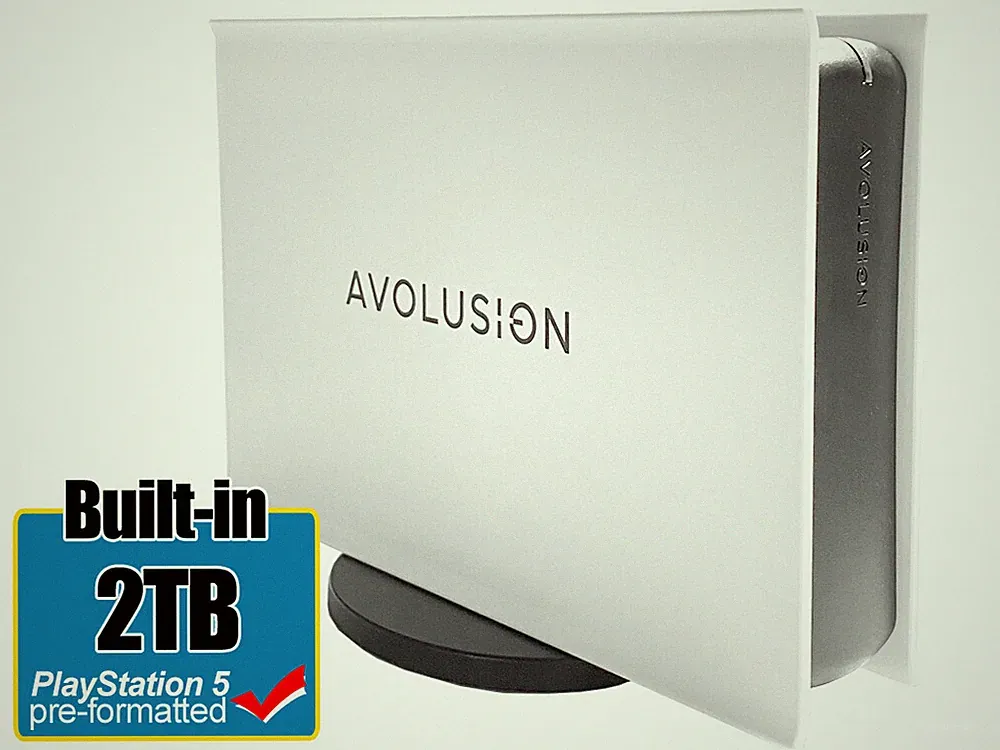 Avolusion PRO-5X 2TB USB 3.0 External Gaming Hard Drive for PS5 Game Console