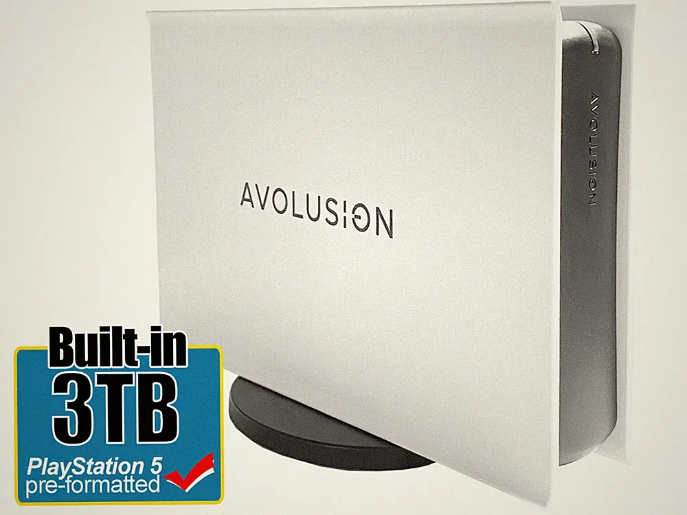 Avolusion PRO-5X 3TB USB 3.0 External Gaming Hard Drive for PS5 Game Console