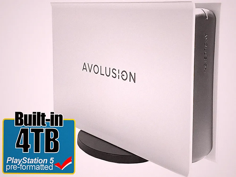 Avolusion PRO-5X 4TB USB 3.0 External Gaming Hard Drive for PS5 Game Console