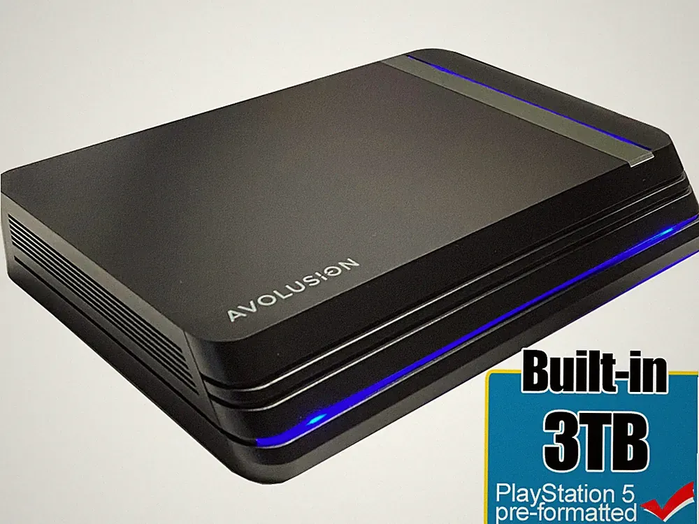 Avolusion PRO X 3TB USB 3.0 External Gaming Hard Drive for PS5 Game Console