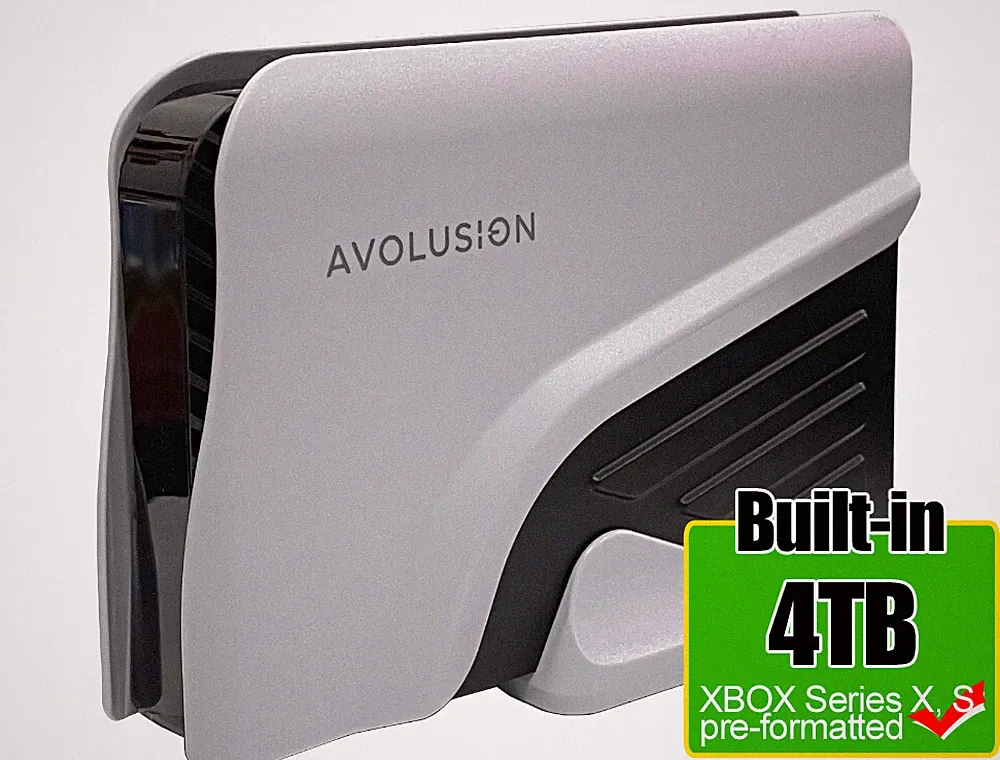 Avolusion PRO-Z Series 4TB USB 3.0 External Gaming Hard Drive for XBOX X,S